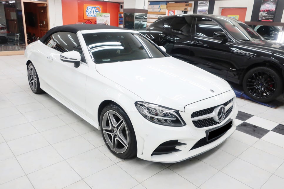 벤츠 C200 광택 시공 전 1