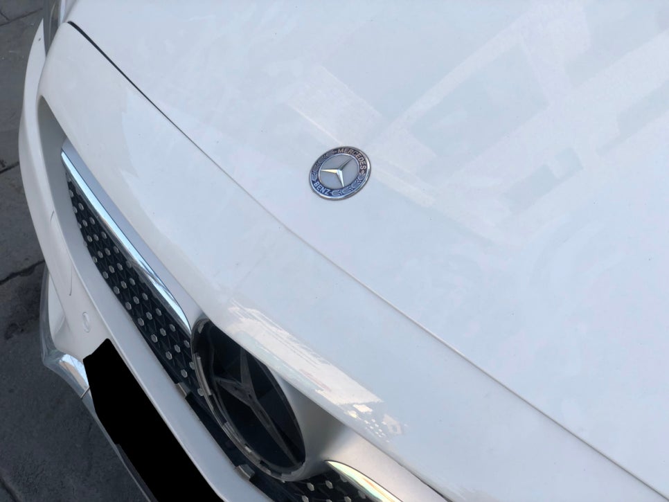 벤츠 C200 COUPE 앞 시공 전 4