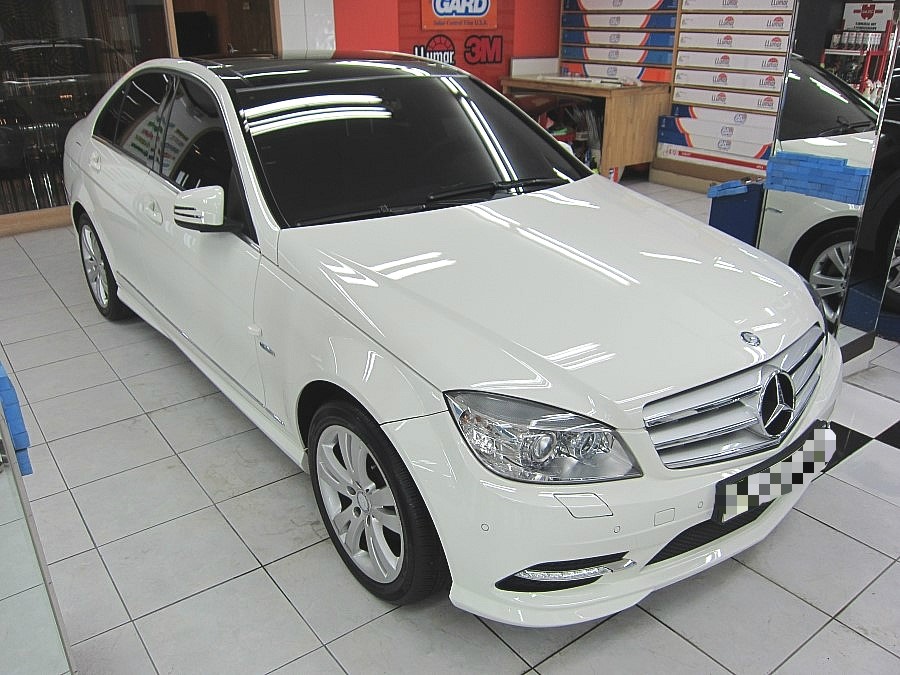 벤츠 C200 판금·도색 시공 사진