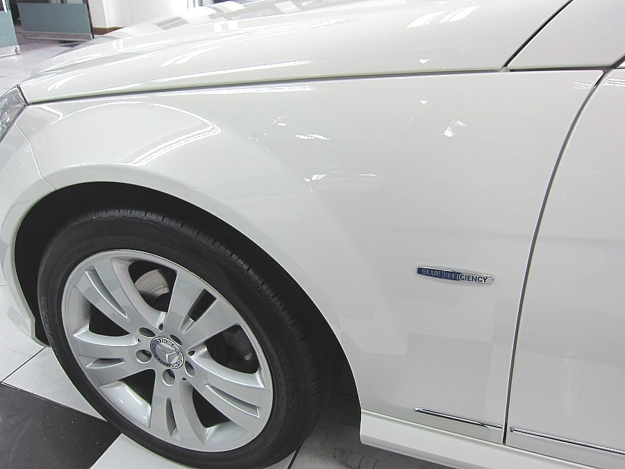 벤츠 C200 판금·도색 시공 사진