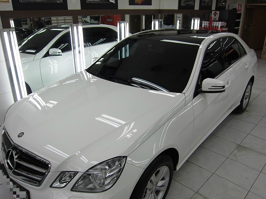 벤츠 E200 스킨 시공 후 2