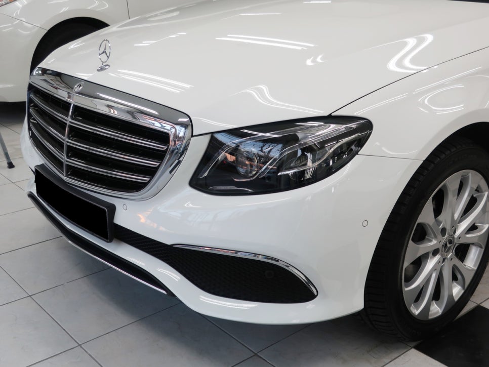 벤츠 E220D 범퍼 시공 후 2