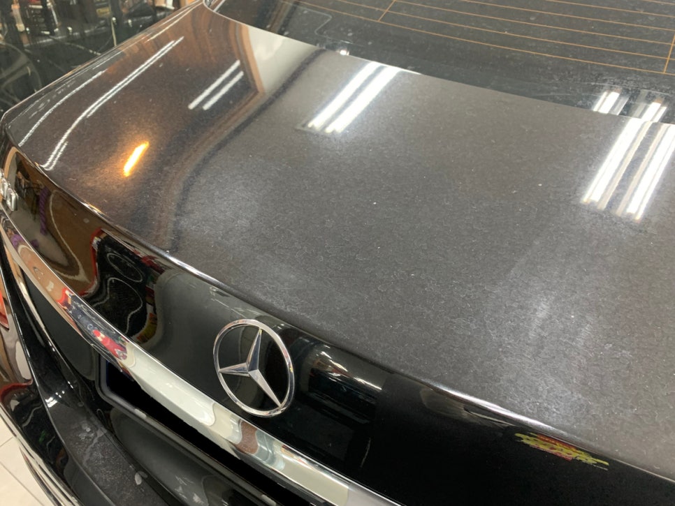 벤츠 E300 휠 도색 유리막코팅 시공 전 2