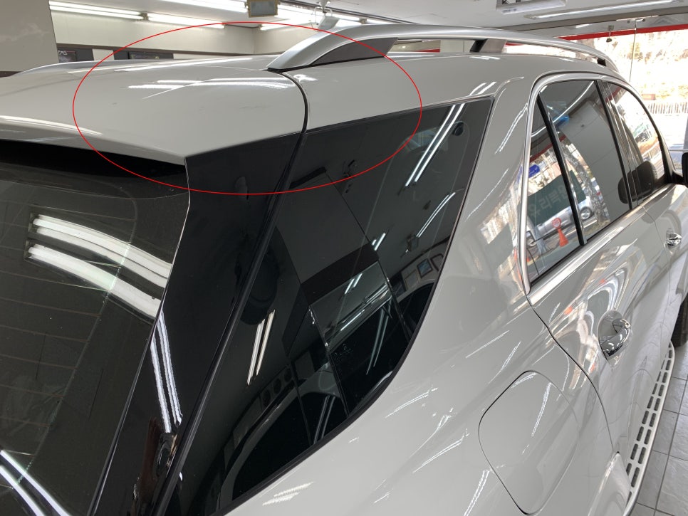 벤츠 GLE450 도색 시공 전 1