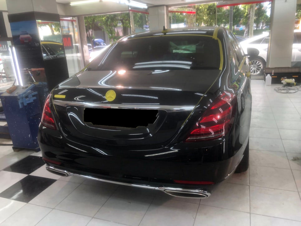 벤츠 S350 광택 시공 과정 3