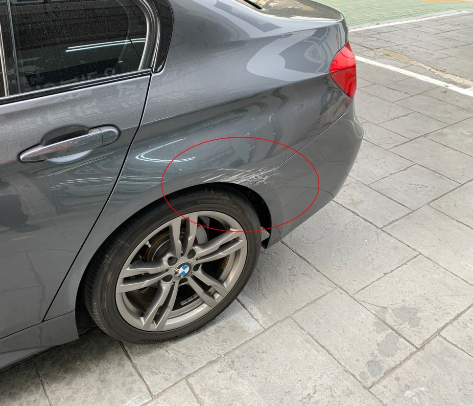 BMW 320I 도색 시공 전 1
