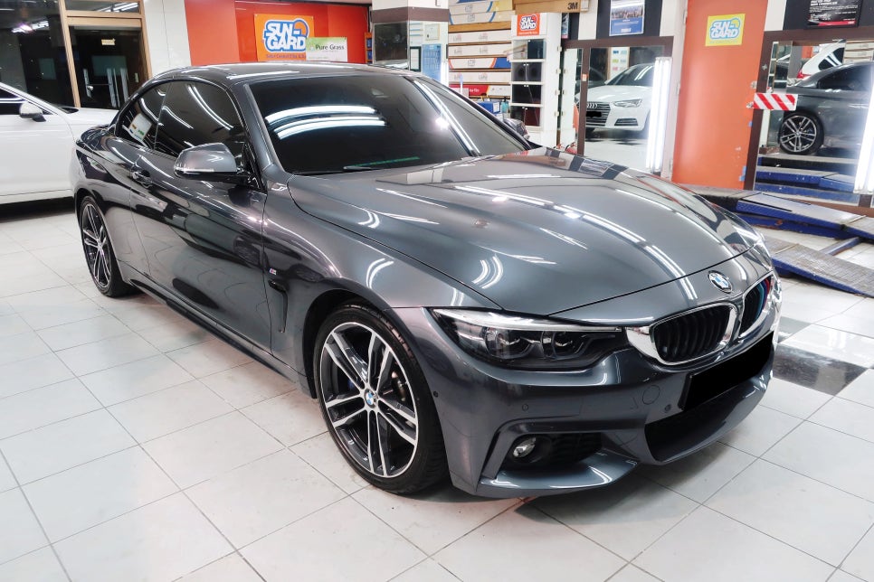 BMW 430I CONVERTIBLE 광택 유리막코팅 시공 후 2