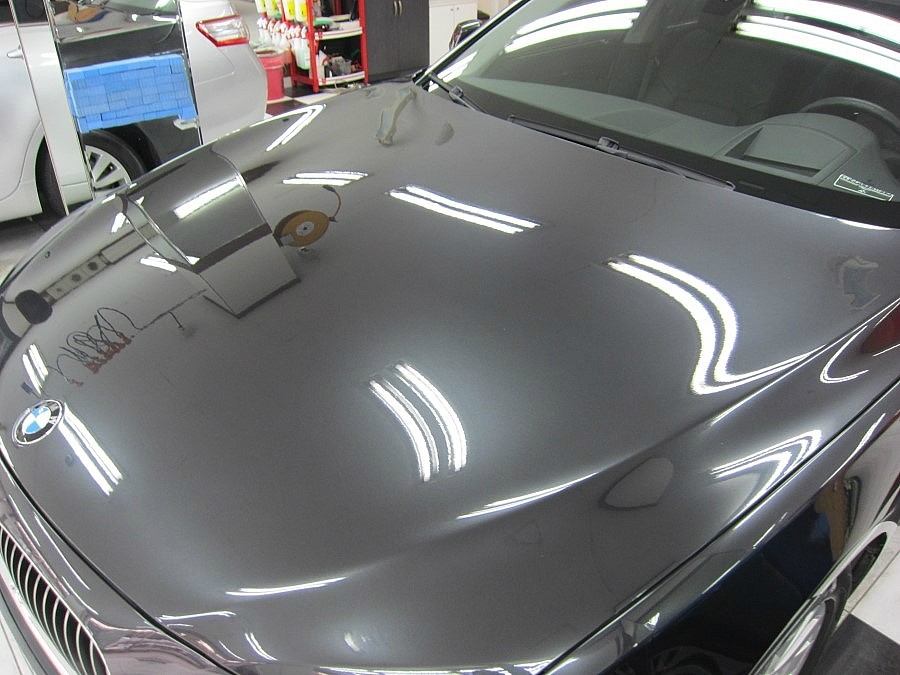 BMW 740Li 딥크리스탈 유리막코팅 완료 후 전면