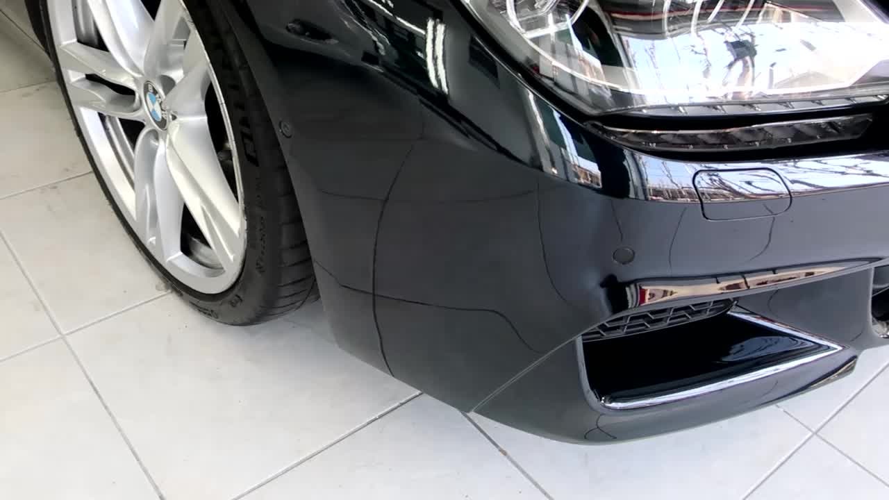마포구 BMW 640i 앞 범퍼 덴트 복원 후 광택으로 시공 전