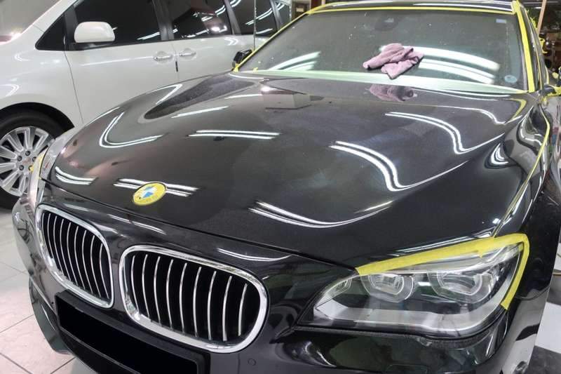 마포구 BMW 740d 전에는 덴트 복원 오늘은 광택  시공 후