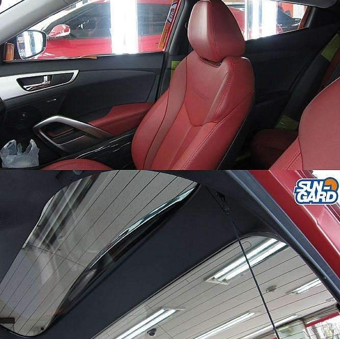 포르쉐 박스터 벨로스터 bmw528i 열차단썬팅종류 선 시공 후