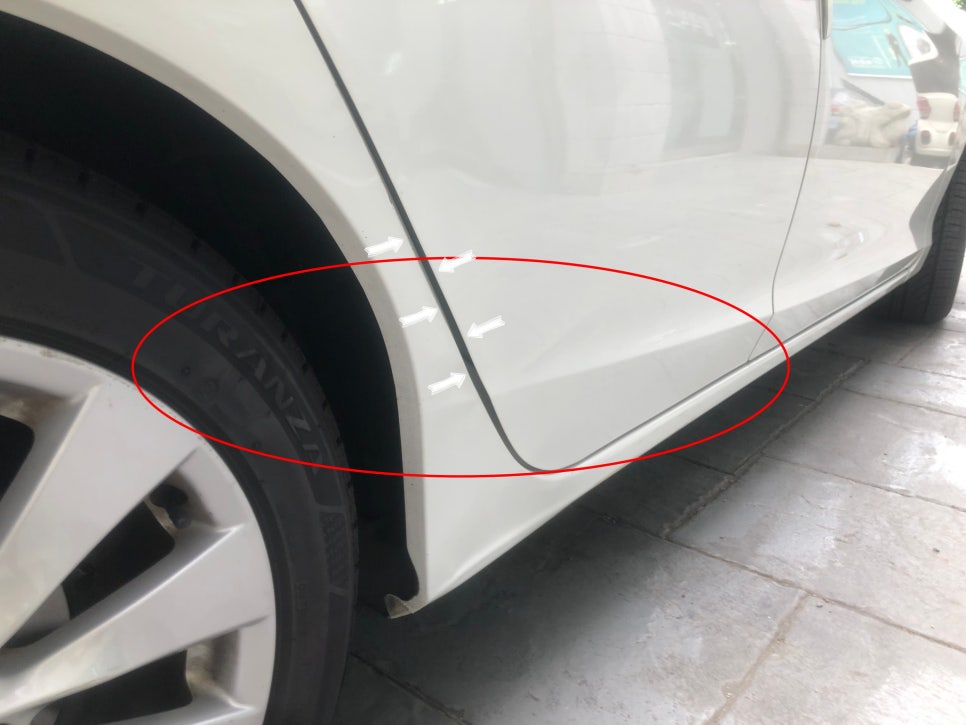 마포 서대문구 덴트 전문점 혼다 어코드 도어 펜더 판금 시공 후