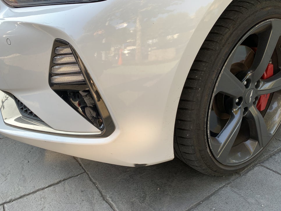 제네시스 G70 도색 광택 시공 후 2