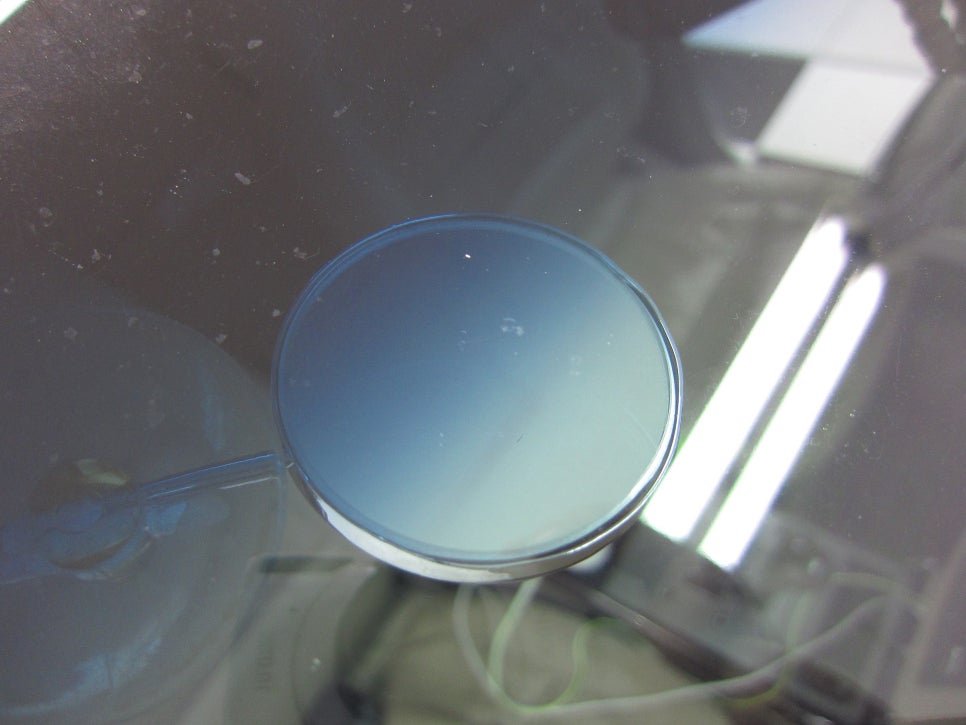 그랜저TG 앞유리 돌맞은 자국 유리복원 완료 후