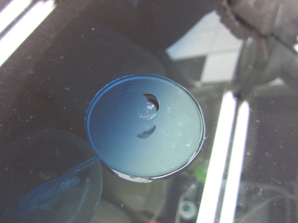 그랜저TG 앞유리 돌빵 손상 시공 전