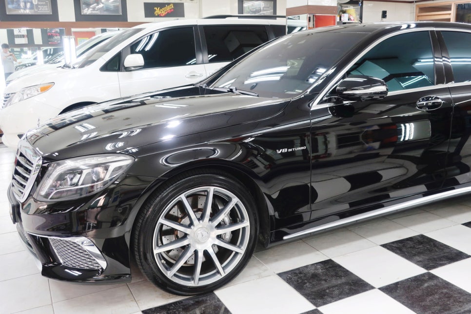 벤츠 S63 AMG 도색 유리막코팅 시공 후 3