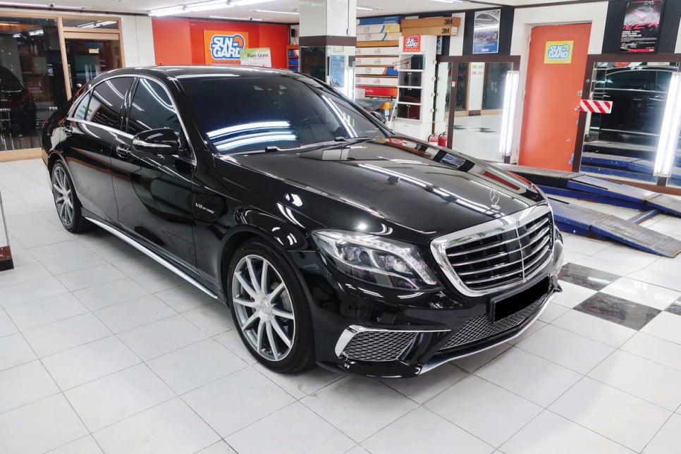 벤츠 S63 AMG 도색 유리막코팅 상세 부위 1
