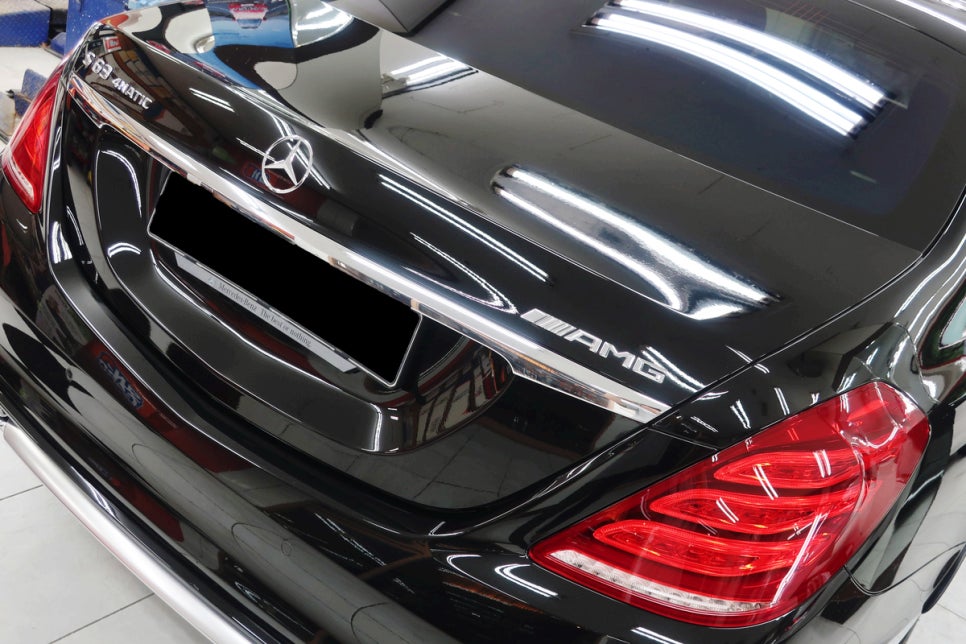 벤츠 S63 AMG 도색 유리막코팅 상세 부위 2