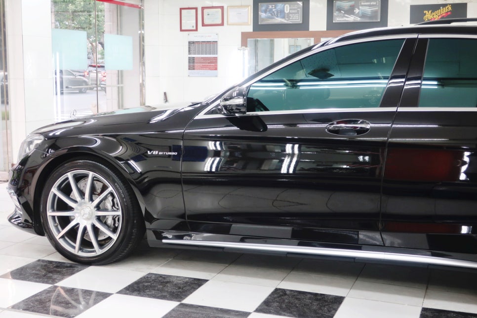 벤츠 S63 AMG 도색 유리막코팅 상세 부위 3