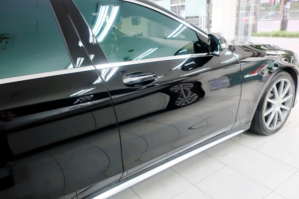 벤츠 S63 AMG 도색 유리막코팅 상세 부위 6