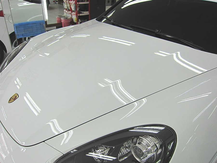 포르쉐 카이엔 GTS 유리막코팅 시공 사진