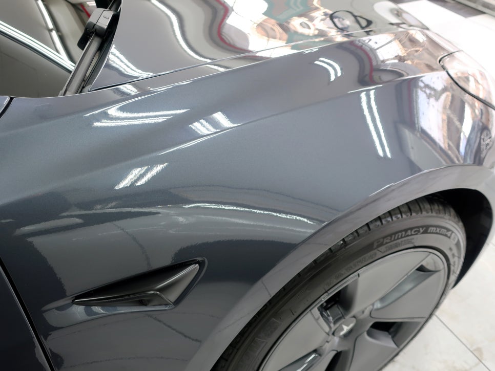 테슬라 MODEL3 도색 시공 후 4