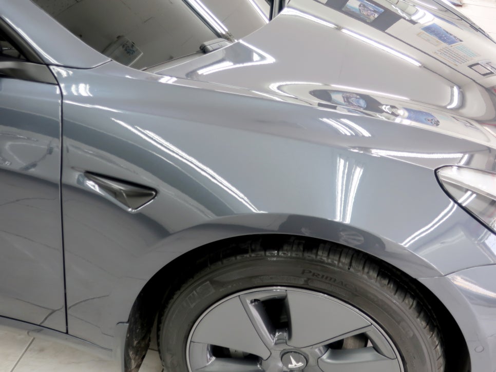 테슬라 MODEL3 도색 시공 후 6