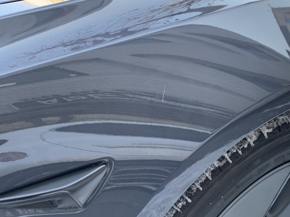 테슬라 MODEL3 도색 시공 전 4