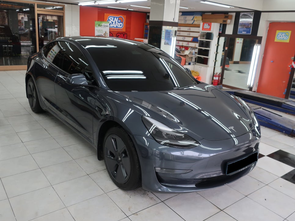 테슬라 MODEL3 도색 시공 과정 1