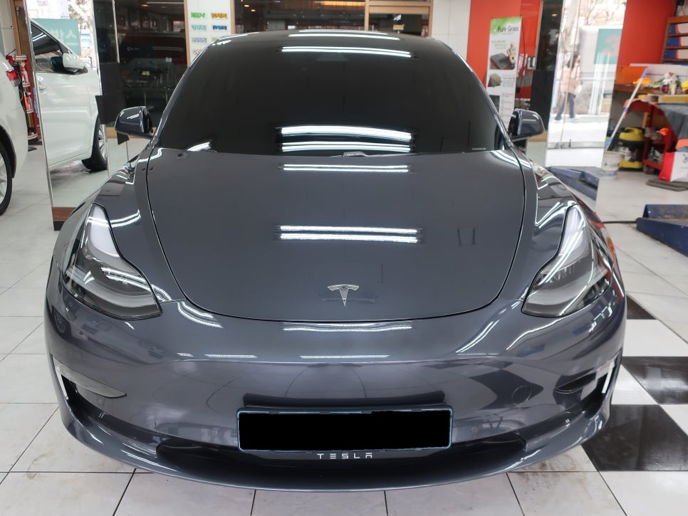 테슬라 MODEL3 도색 시공 과정 2