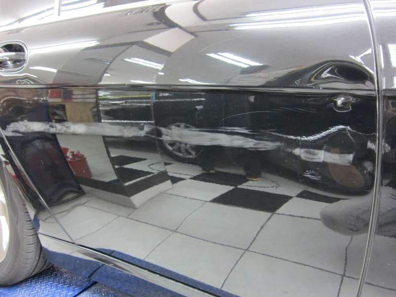 BMW 740Li 조수석 뒤문 판금도색 수입차도색 시공 후