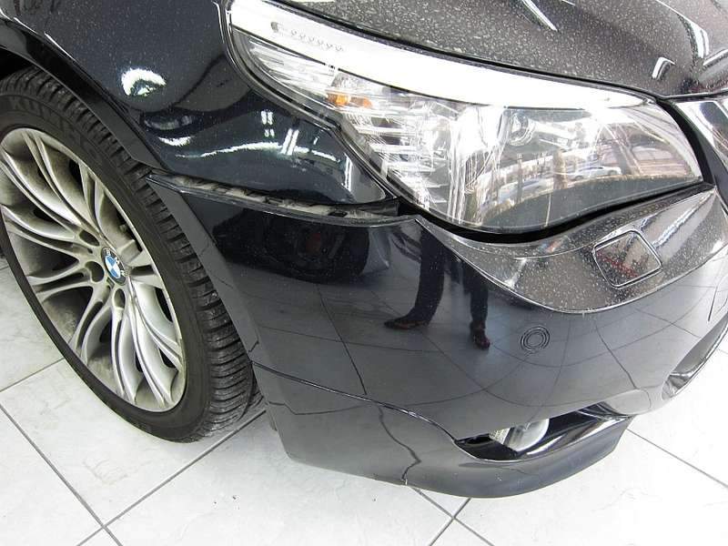 BMW 528i 수입차 범퍼복원 판금도색 덴트 마포구  시공 전