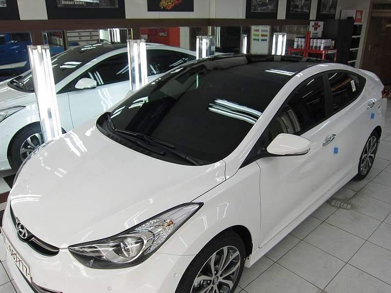 아반떼 광택 시공 사진