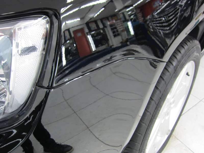 지프 컴패스 앞범퍼 앞휀다 판금·도색 시공 사진