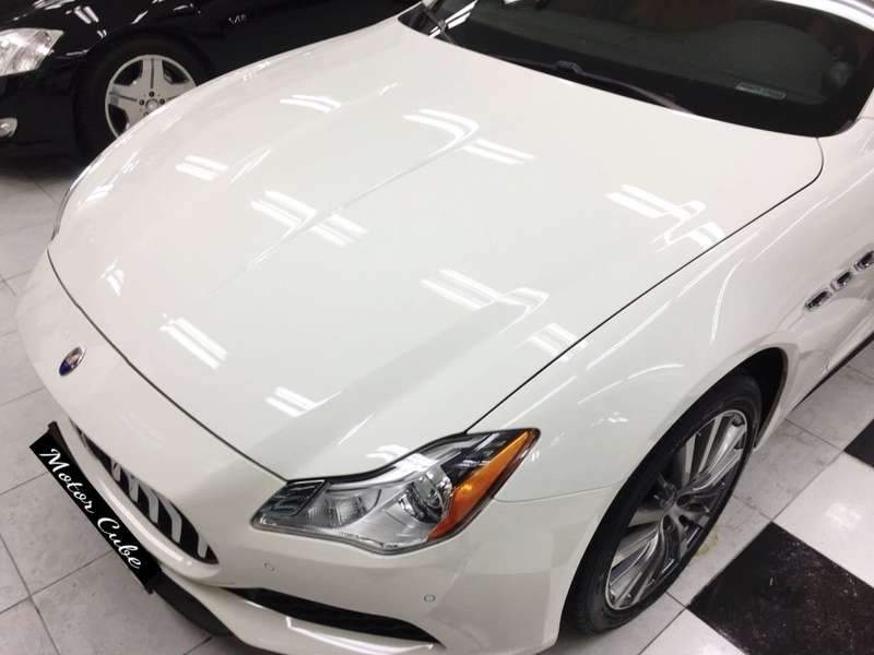 마세라티 콰트로 포르테 범퍼 덴 덴트 시공 사진