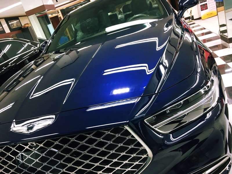 제네시스 G90 판금·도색 시공 사진