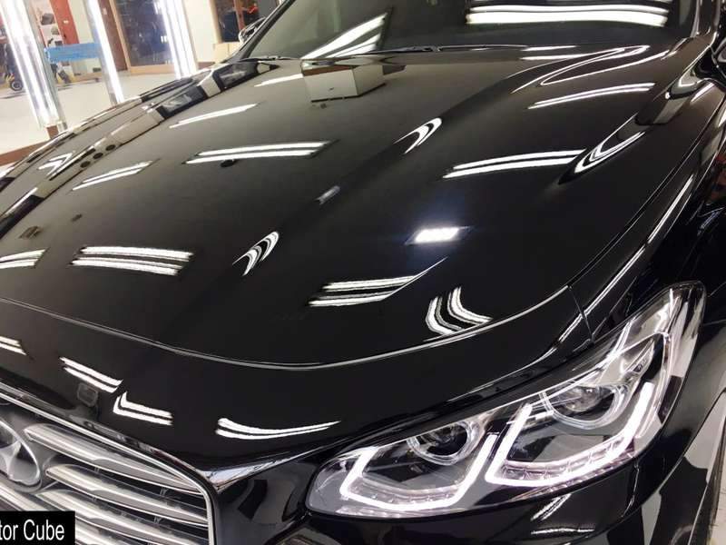 그랜저 유리막 코팅 시공 사진