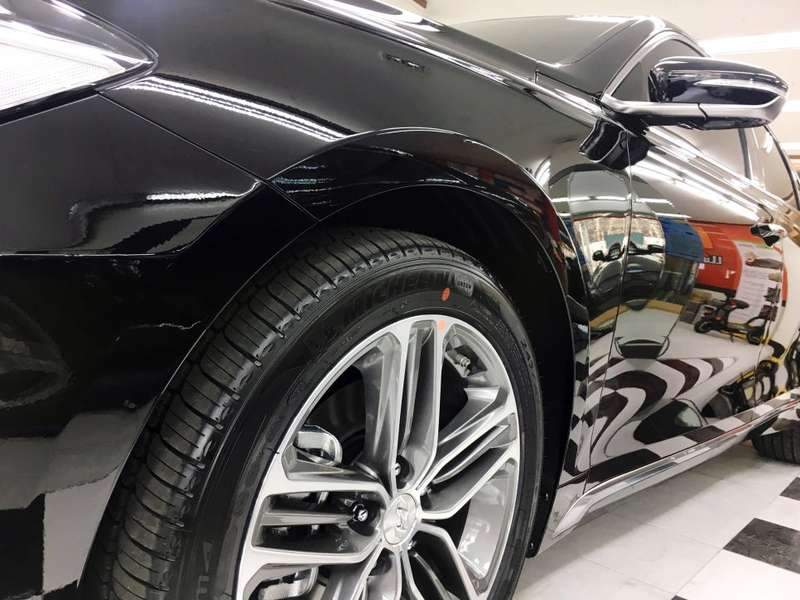 그랜저 유리막 코팅 시공 사진