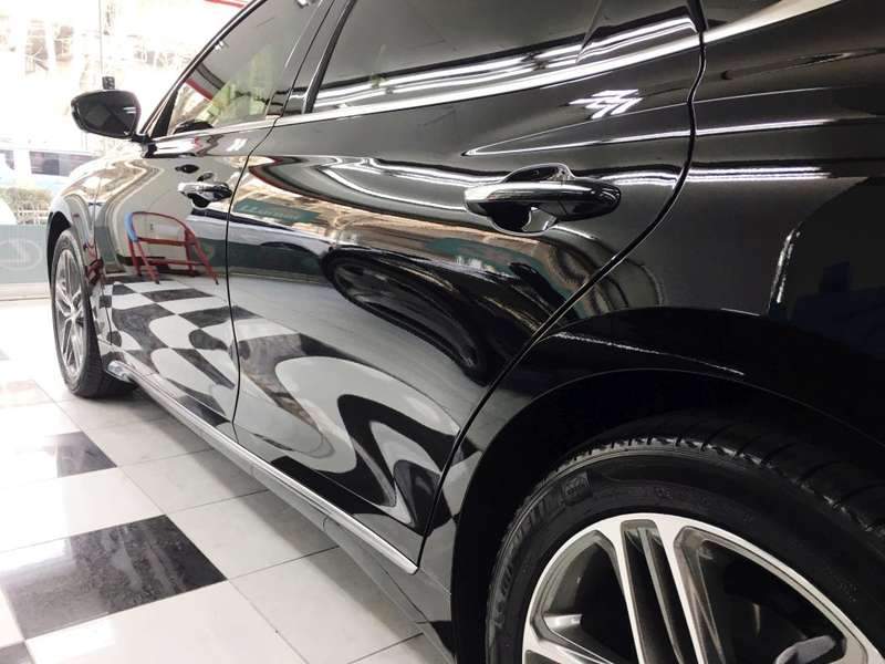 그랜저 유리막 코팅 시공 사진