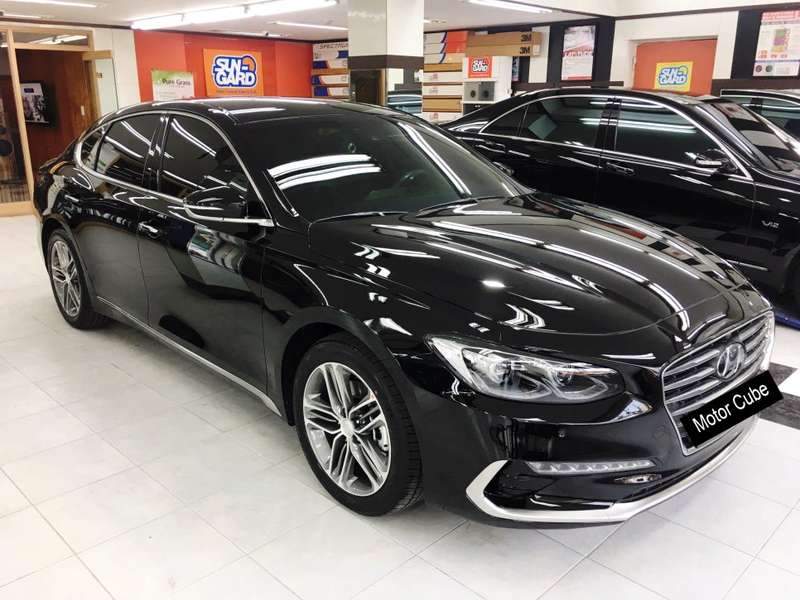 그랜저 유리막 코팅 시공 사진