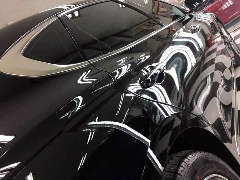 그랜저 유리막 코팅 시공 사진