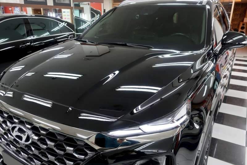 싼타페 유리막 코팅 시공 사진