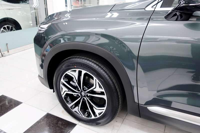 싼타페 유리막 코팅 시공 사진