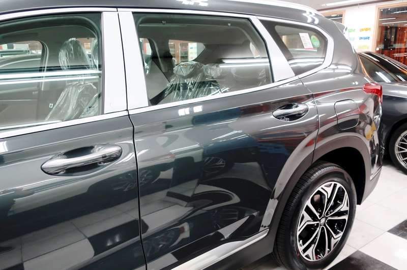 싼타페 유리막 코팅 시공 사진