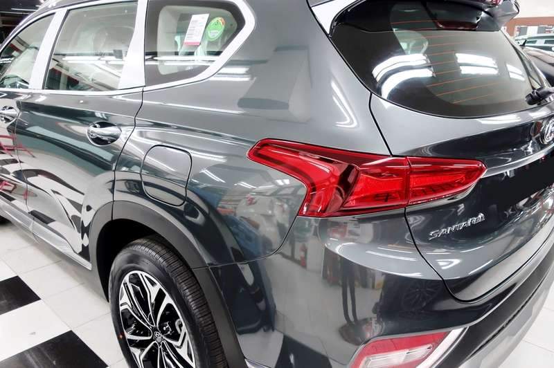 싼타페 유리막 코팅 시공 사진