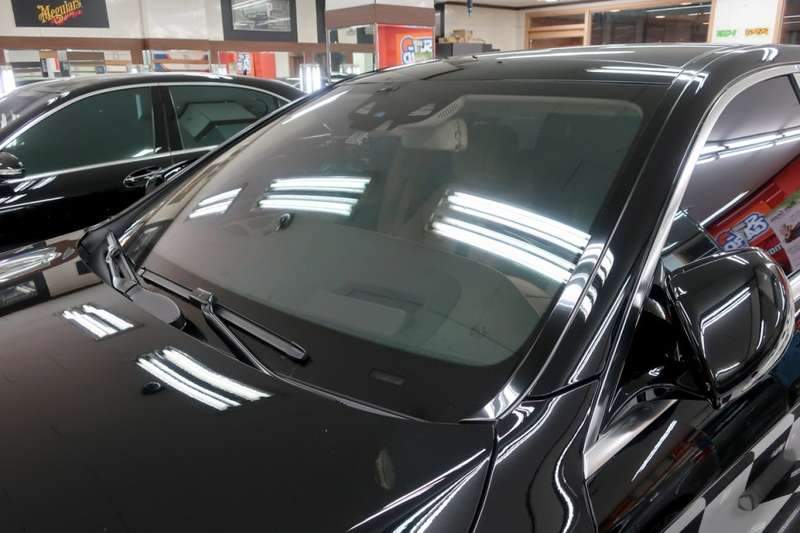 마포구 벤츠 마이바흐 S600 전면 유리 썬팅 시공 전