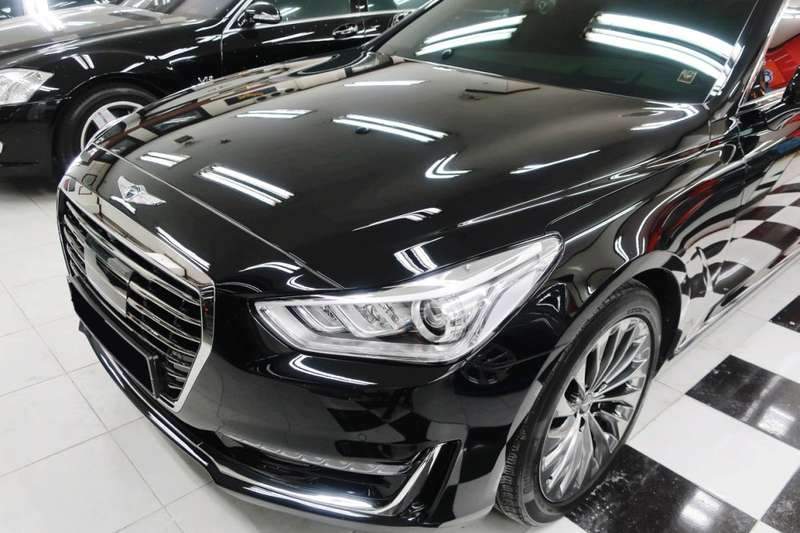 제네시스 EQ900 유리막 코팅 시공 사진