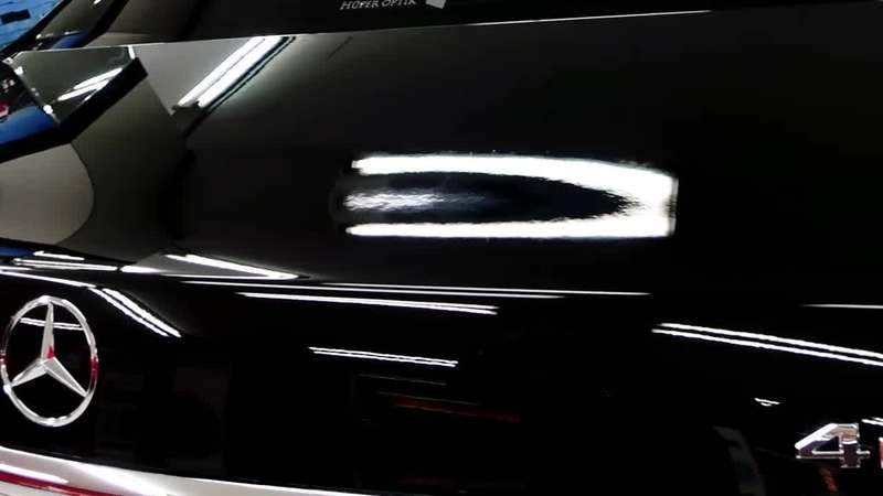 마포구 벤츠 S450 범퍼 덴트 복원 그리고 광택 코팅 시공 후