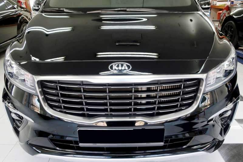 카니발 유리막 코팅 시공 사진