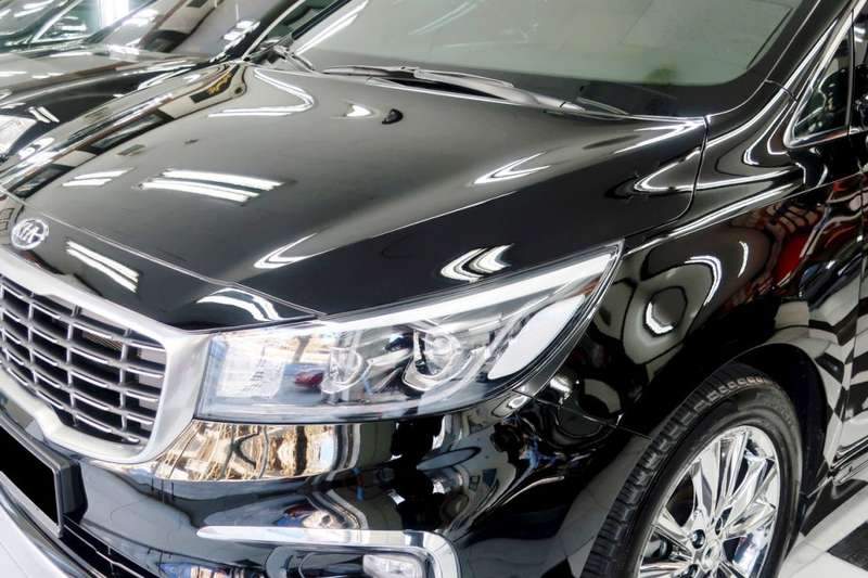 카니발 유리막 코팅 시공 사진